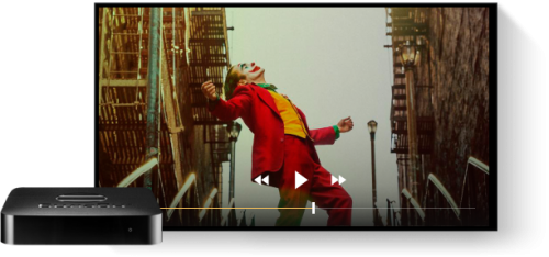 на большом экране с приставкой или Smart TV